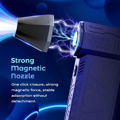 Mini Turbo Jet Fan Electric Air Duster with 1&3 Gear Adjustable Speed 130000RPM 52M/S Car Computer Cleaning Blower Tool Kit